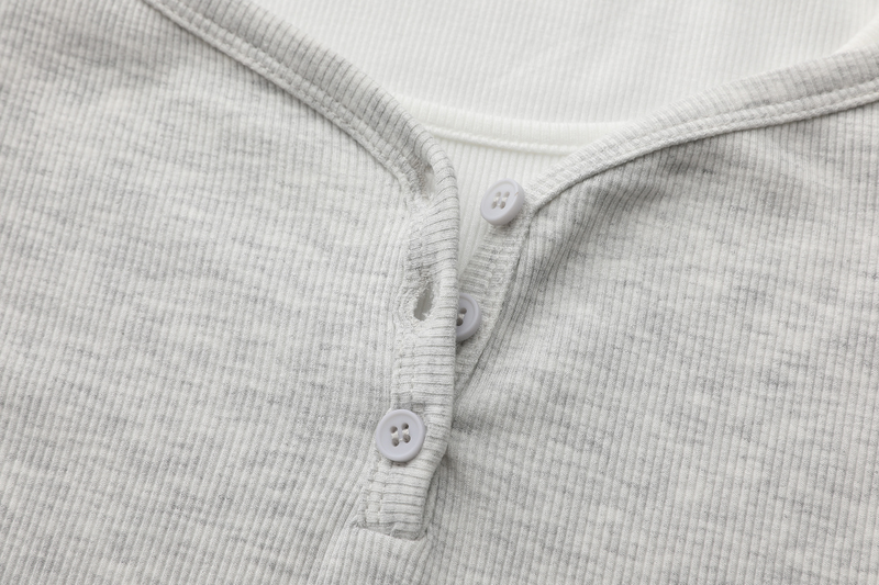 Hazel Layered Button T-shirt