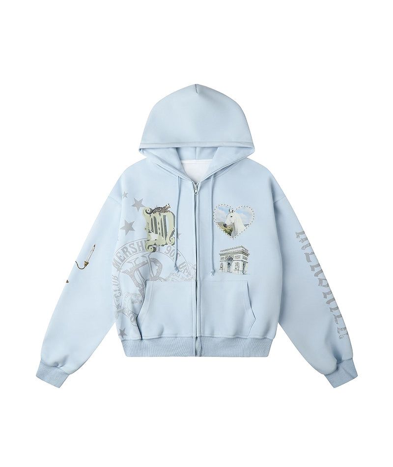 Cozy&Kitsch（コージーアンドキッチ）の「Avette Horse Graphic Zip-Up（Jackets/Outerwear）」