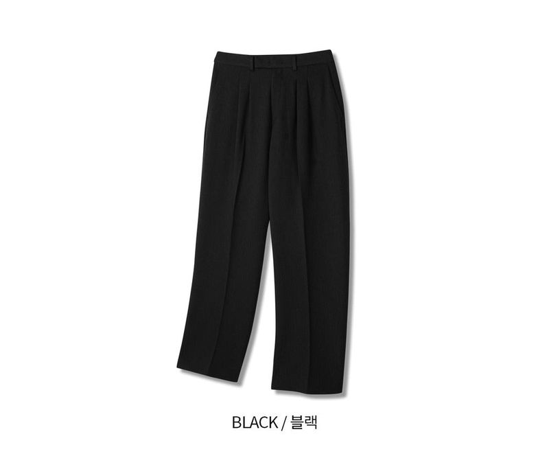 ASCLO Cozy Two Tuck Wide Slacks (4color)
