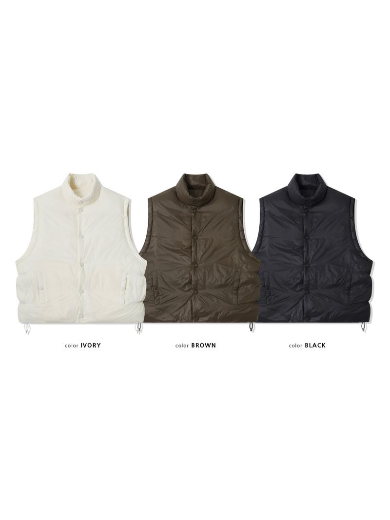 Duck Down Oversized Padded Vest (3 Colors)