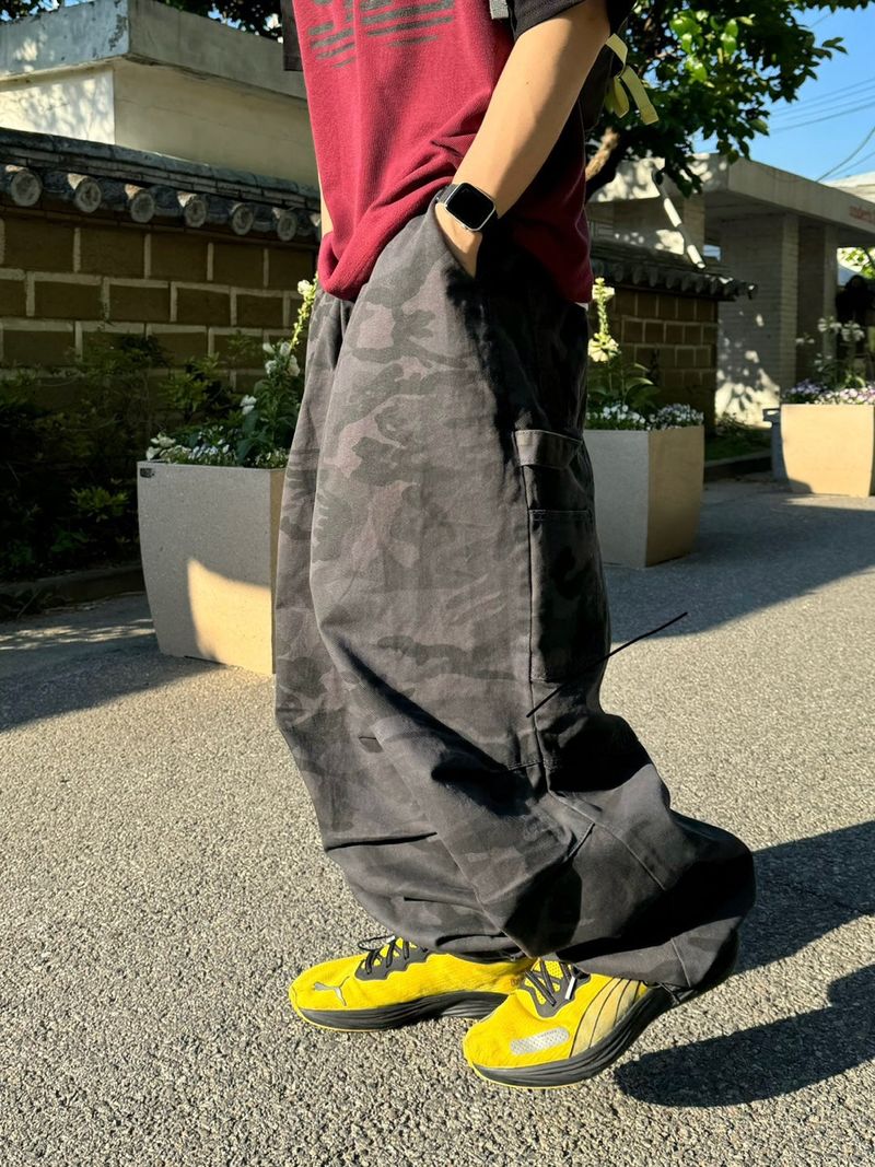 Camoufalge Carpenter Balloon Pants 2C