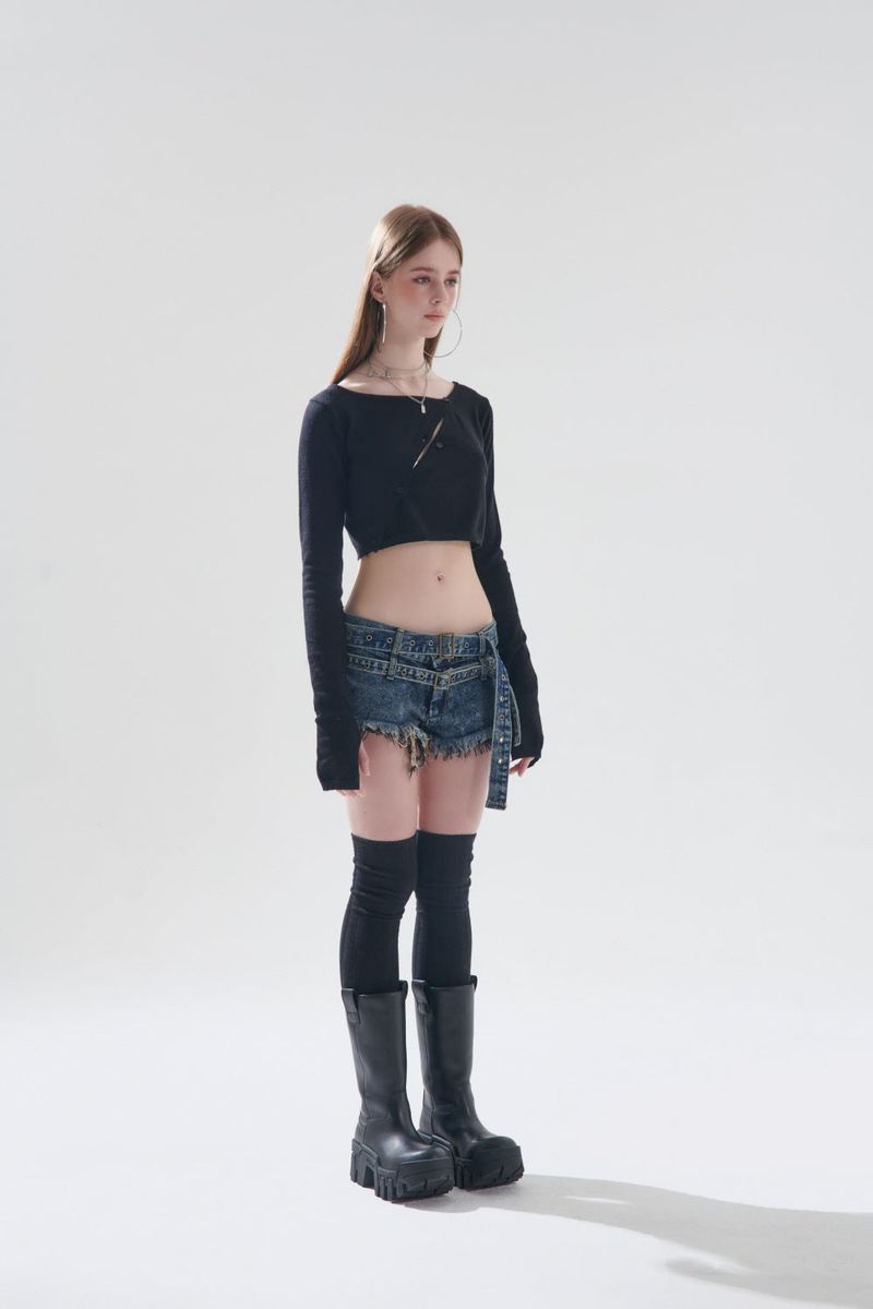LAY CROPPED CARDIGAN