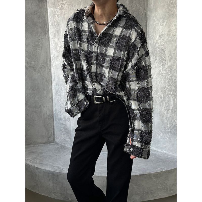 LAURANT（ロラン）の「[F/W] Tweed tessel check shirts (2color)（Tops）」