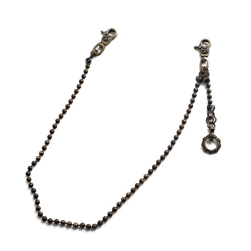 SVC-519 Antique Gold Dog Tag Basic Fashion Keychain
