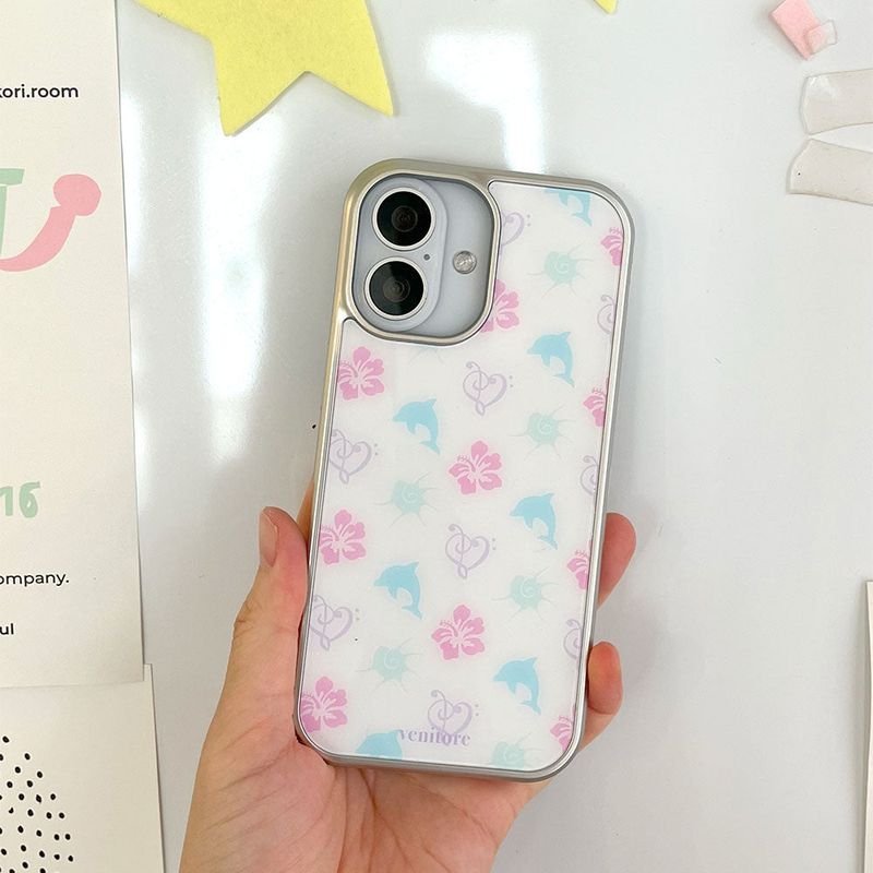 venitore（ヴェニトー）の「[MADE] [Glossy Glass Silver Bumper Case] Sea Breeze Pattern - Color（Smartphone Accessories）」