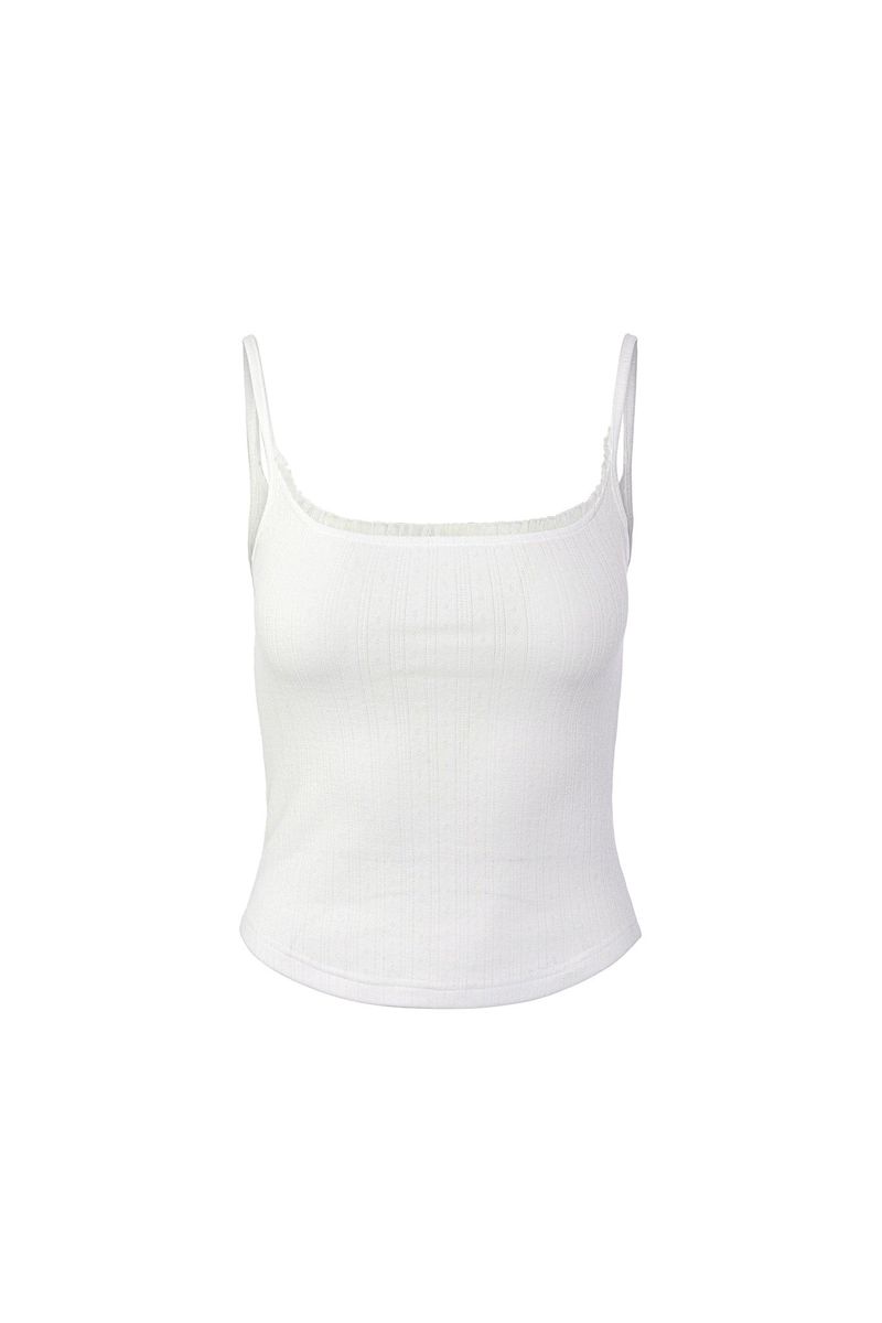 Frill lace Sleeveless (IVORY)