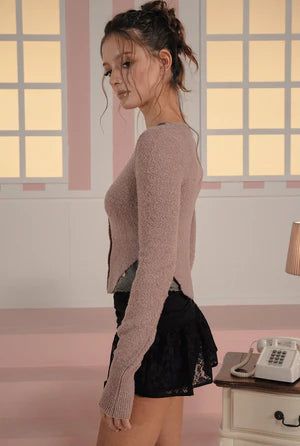 Kate cardigan - deep pink