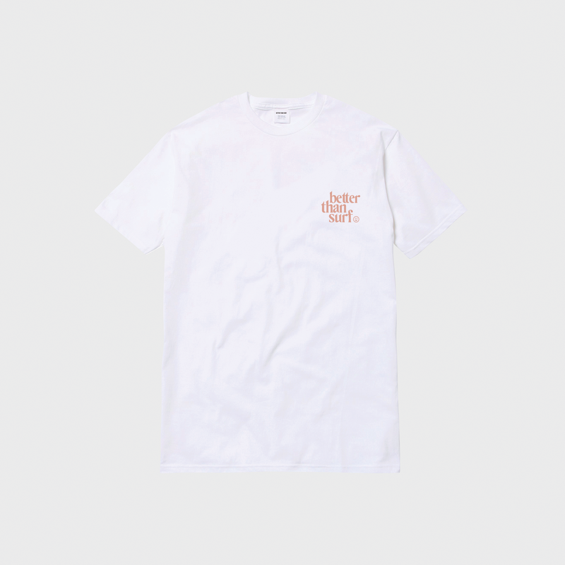 SMILE LOGO TEE - PALE PINK