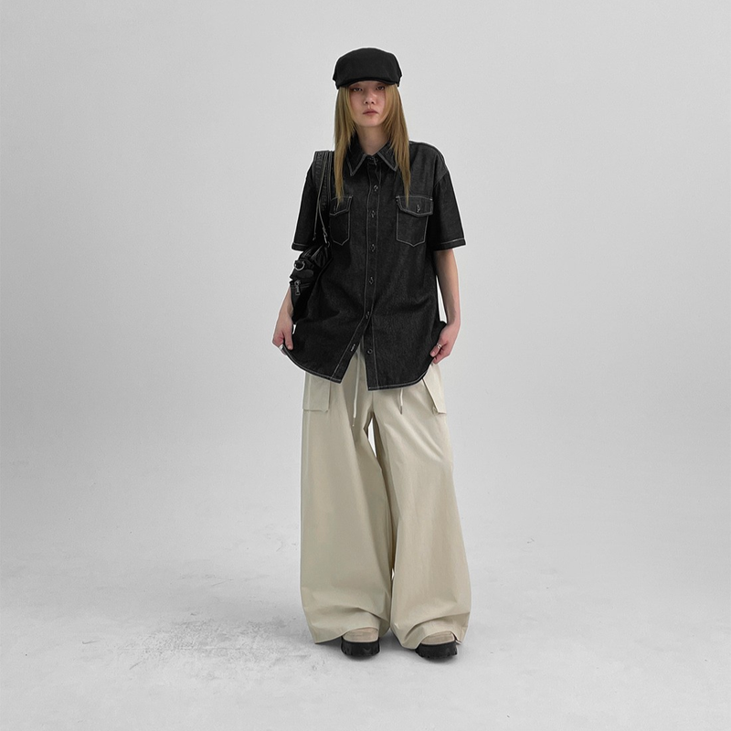BLACKUP（ブラックアップ）の「[MADE] Callus Loose Fit Denim Short Sleeve Shirt（Tops）」