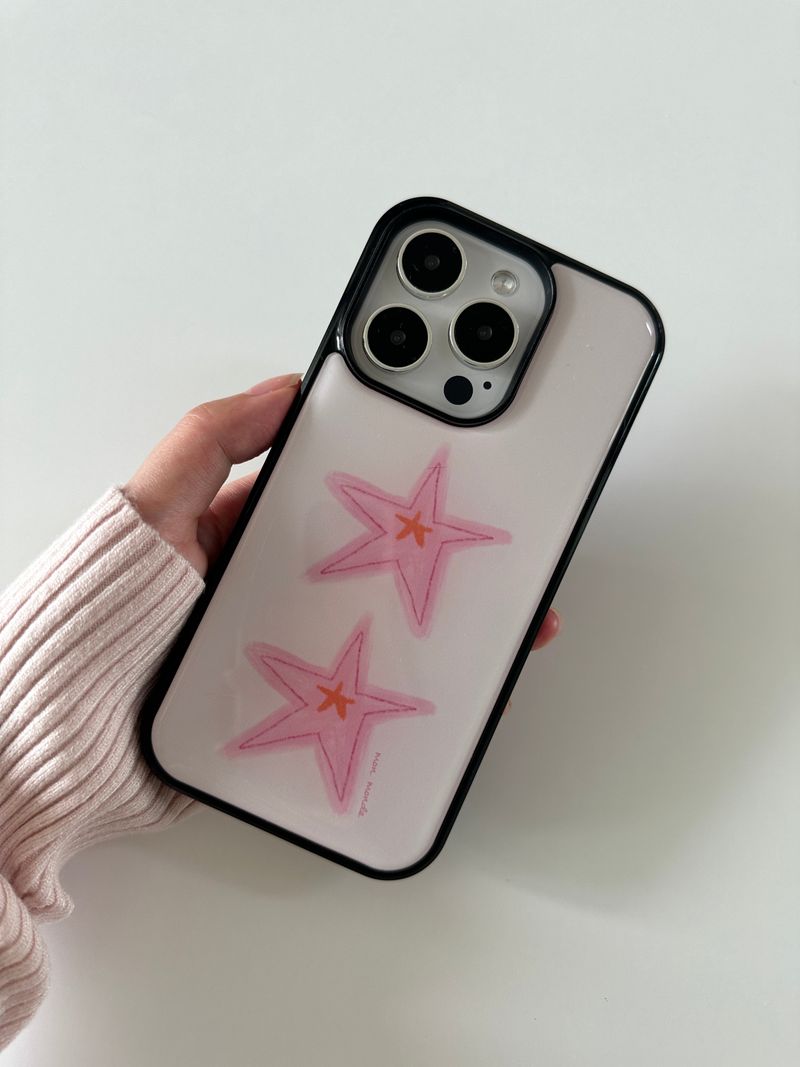 mon monde（モンモンド）の「pink star phone case（Smartphone Accessories）」