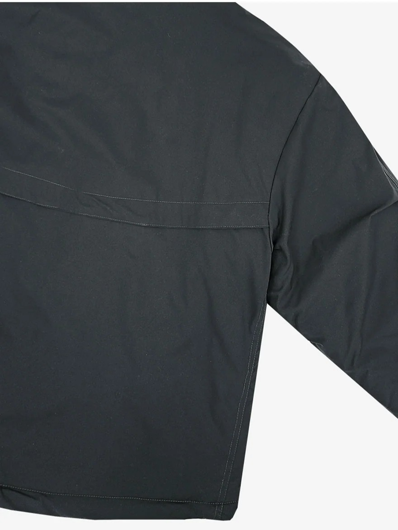 Cap hood boxy high neck padded jumper