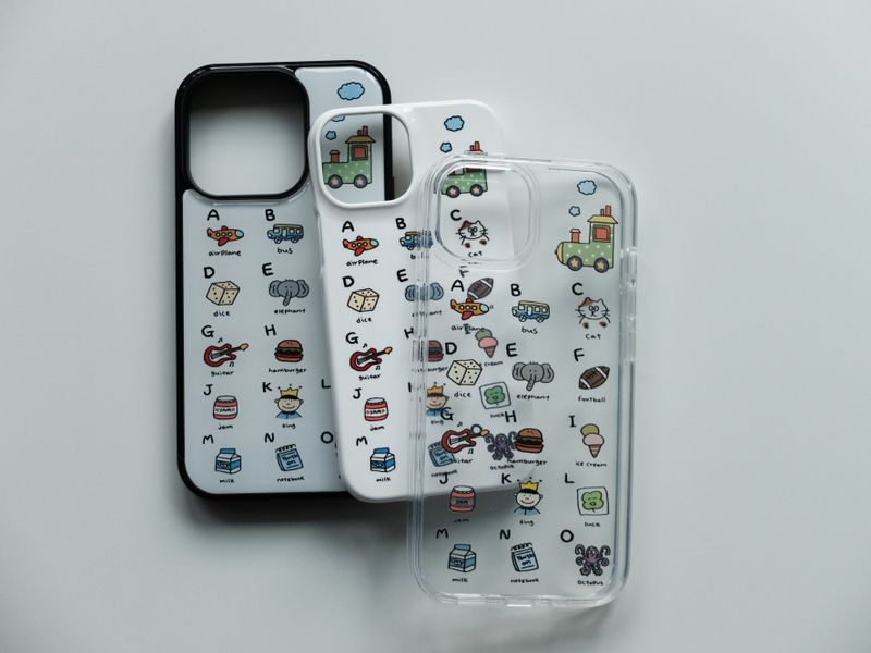 alphabet doodle case (hard)