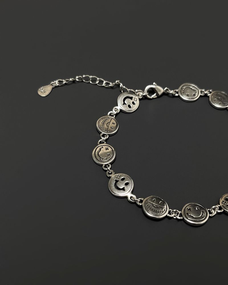 smile chain bracelet (925silver)