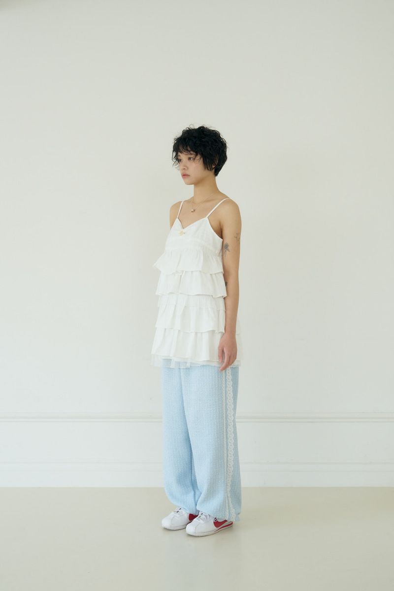 POPPY TWEED PANTS (BLUE)