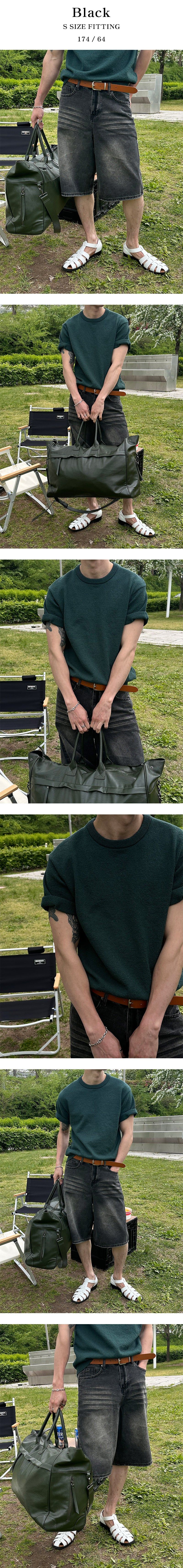 [S/S] Damage bermuda denim pants(2color)