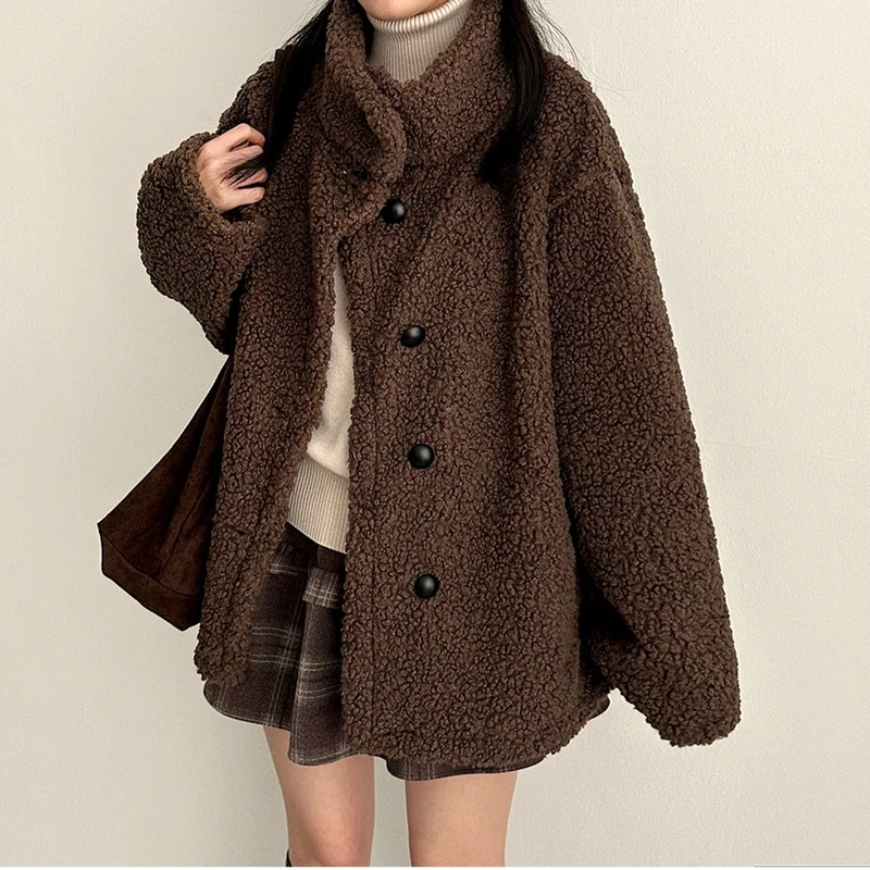 Lottie high neck pogle long coat