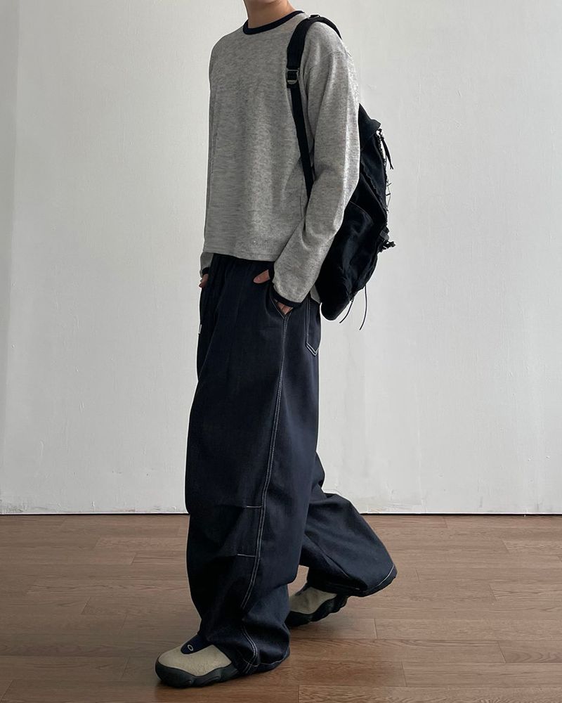 Checker Nonfade Denim Pants