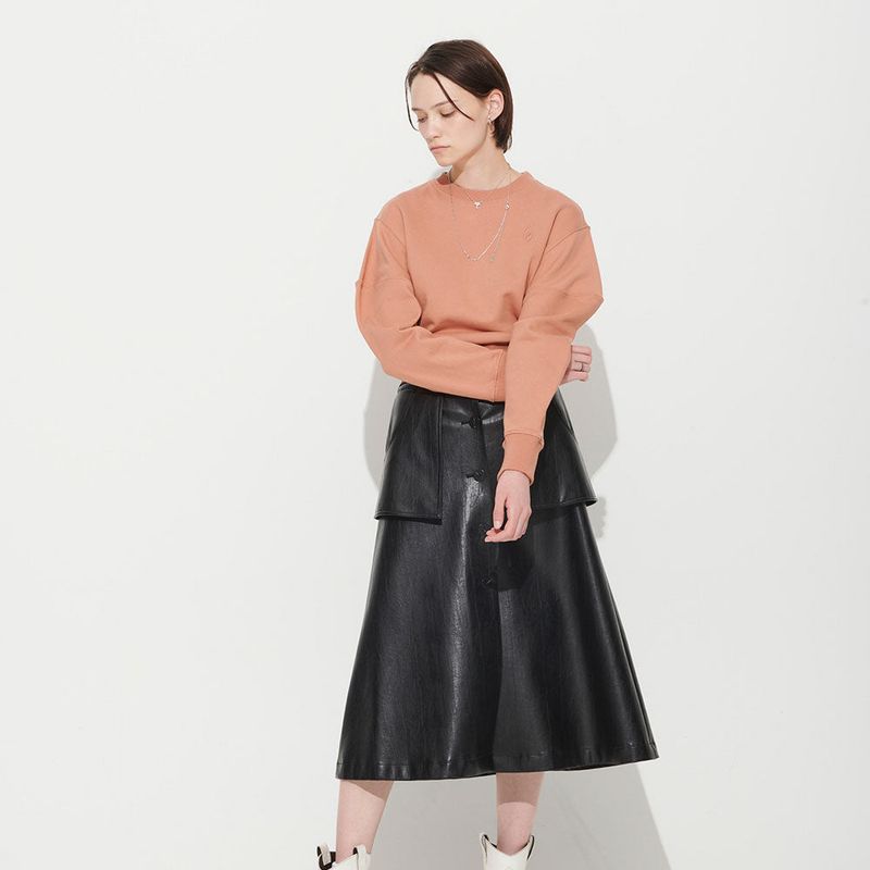 LORIENT LONG SLEEVE SWEATSHIRT, SALMON
