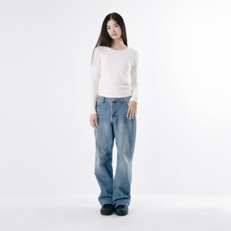 Basic U neck T-shirt 002