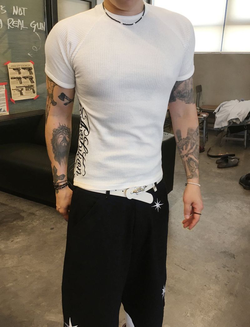 No.1781 muscle A half T (3color)