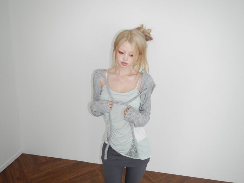 tangle hoodie bolero (3 color)
