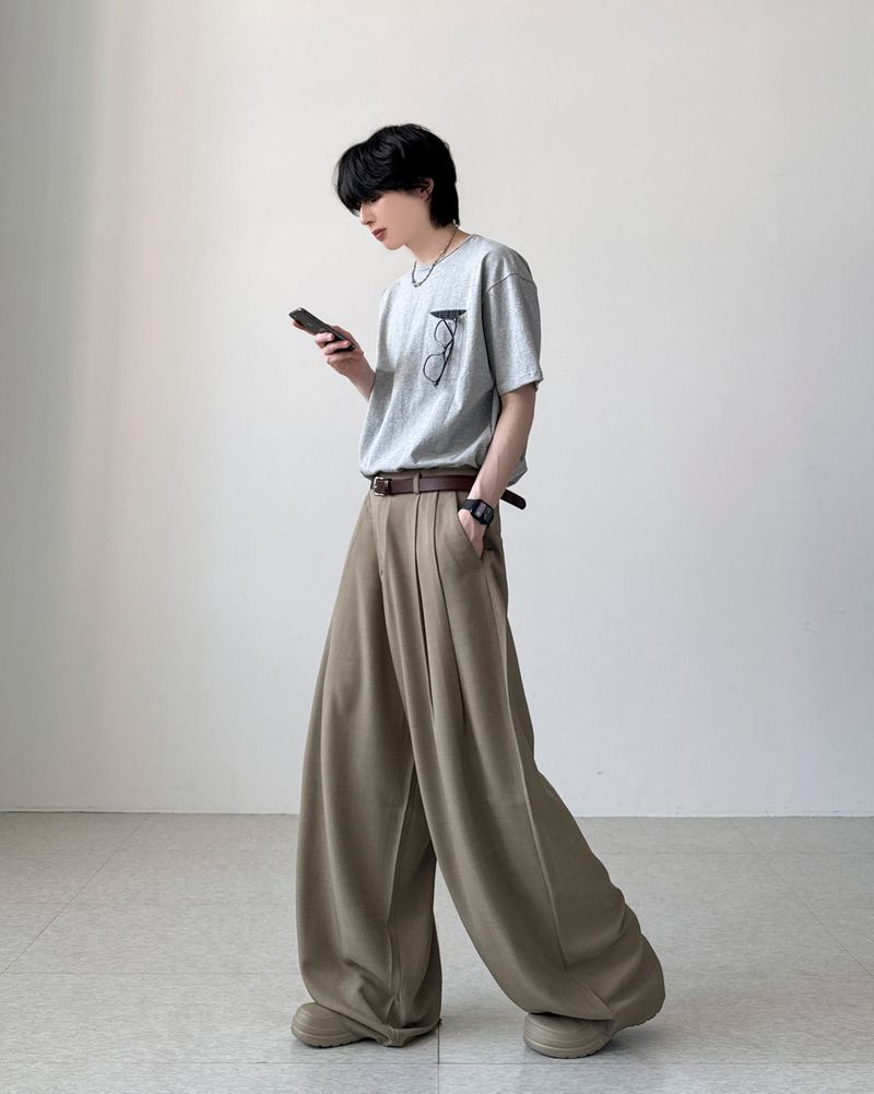 Romar Two-Tuck Wide Slacks
