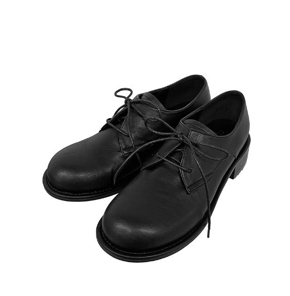 School Round Lace-up Loafers