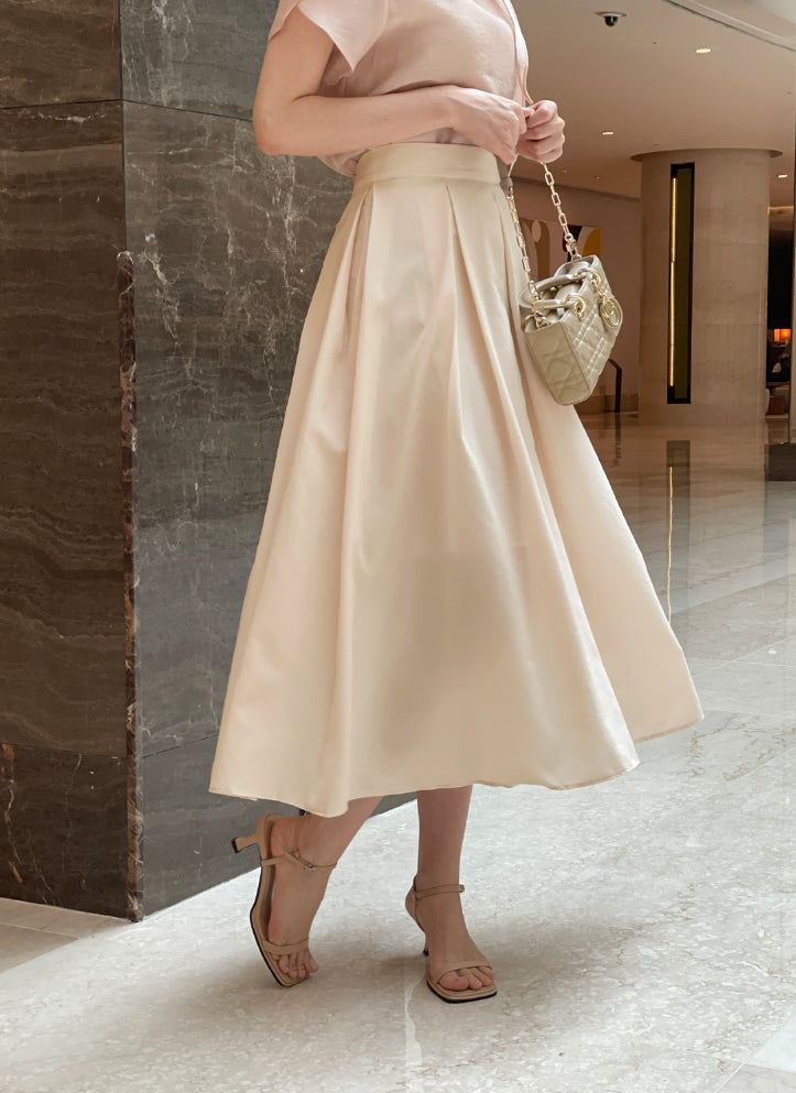 iam mari（アイアム マリ）の「Cellua Pleated Flare Long Skirt（Skirts）」