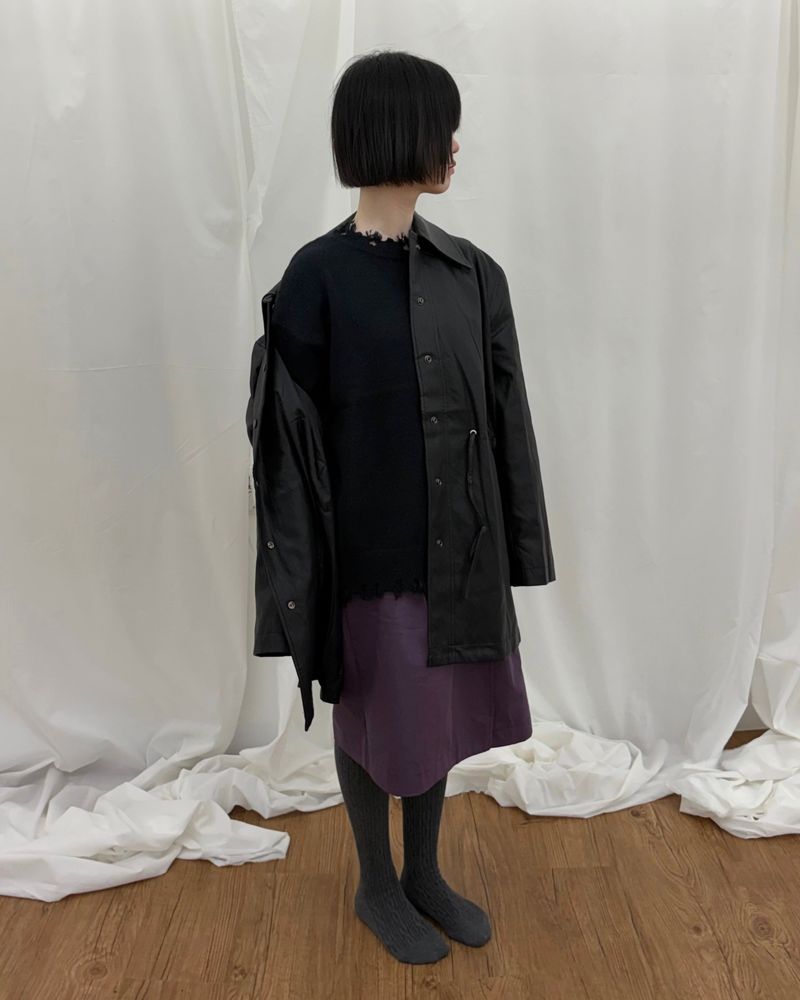 Soft Raw Edge Knit (2colors)