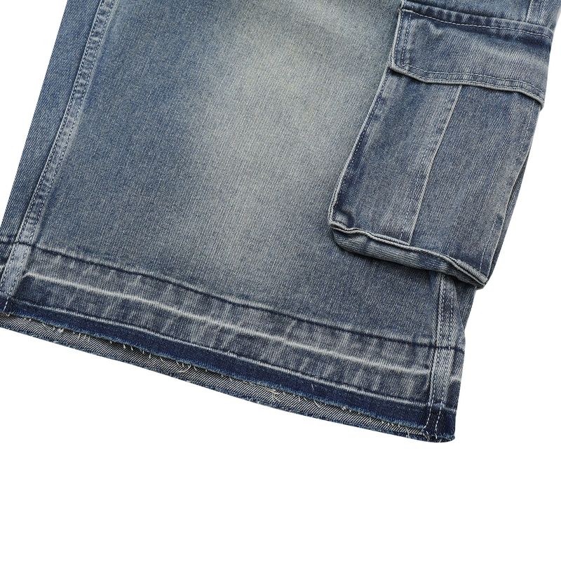 Shadow Denim Cargo Bermuda Shorts (2 Colors)