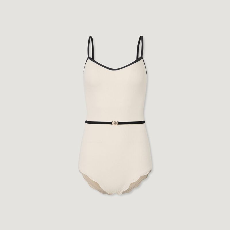Signature Wave Belted One-piece