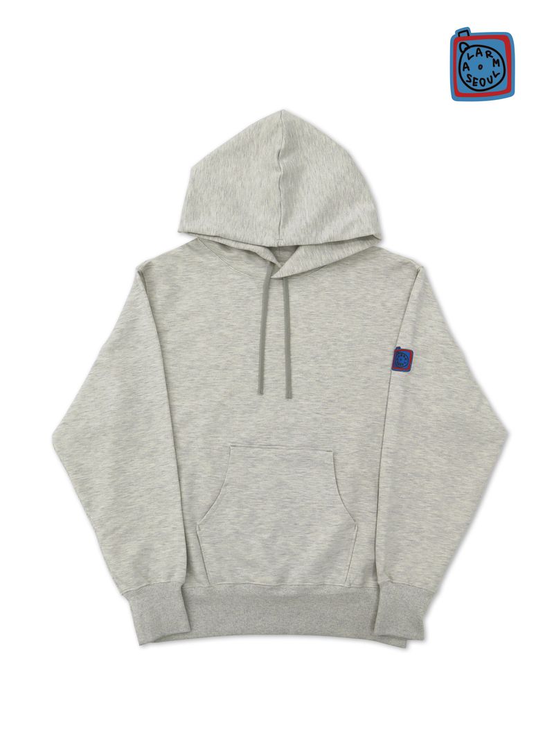 ALARM OVERFIT HOODIE OATMEAL GRAY_UNISEX