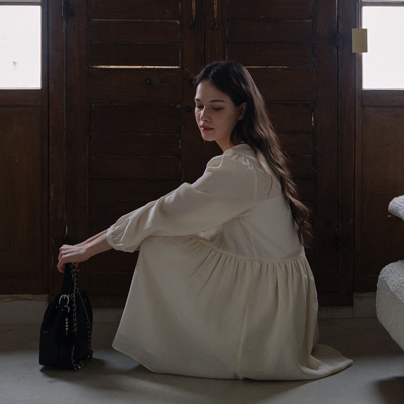 Pure Midi Dress - Ivory