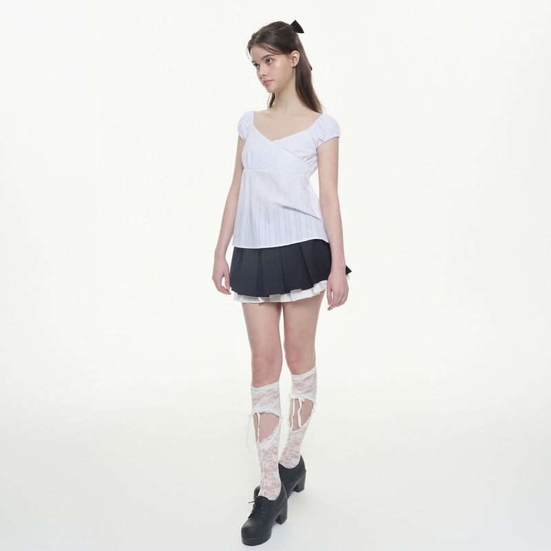 Angel Wrap Blouse - WHITE