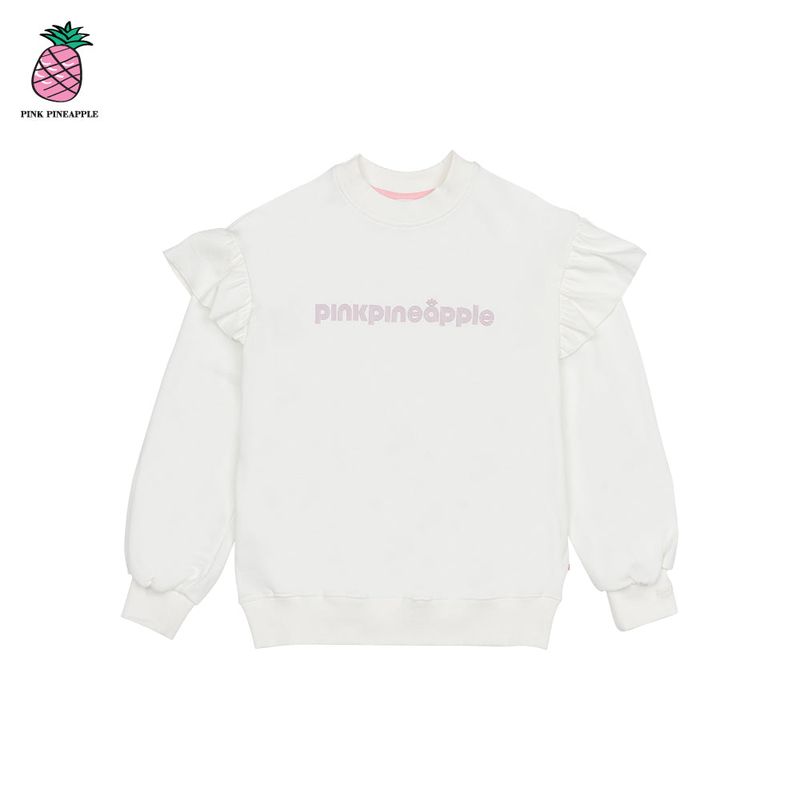LINE LOGO RUFFLE SWEATSHIRT (3color)