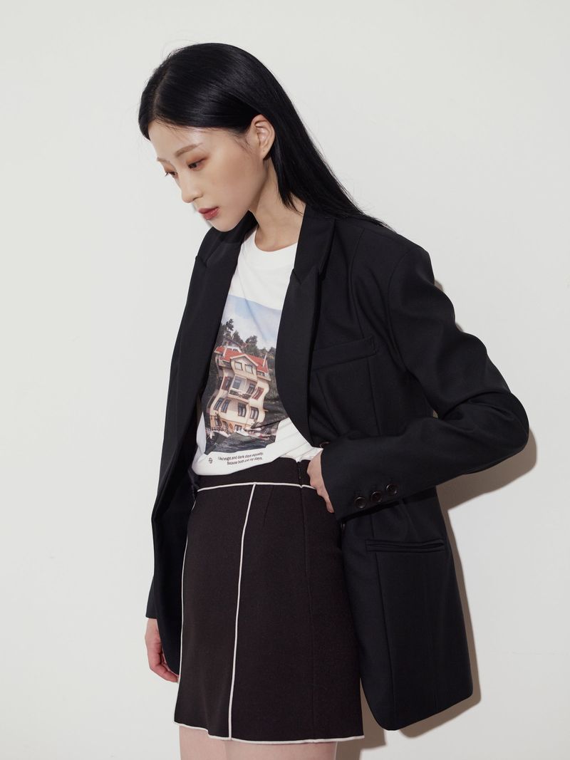 FORMAL WOOL JACKET - BLACK