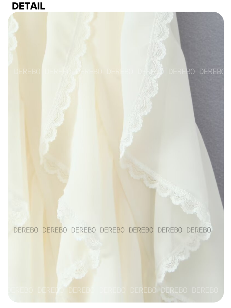 Lily Chiffon Lace Midi Skirt