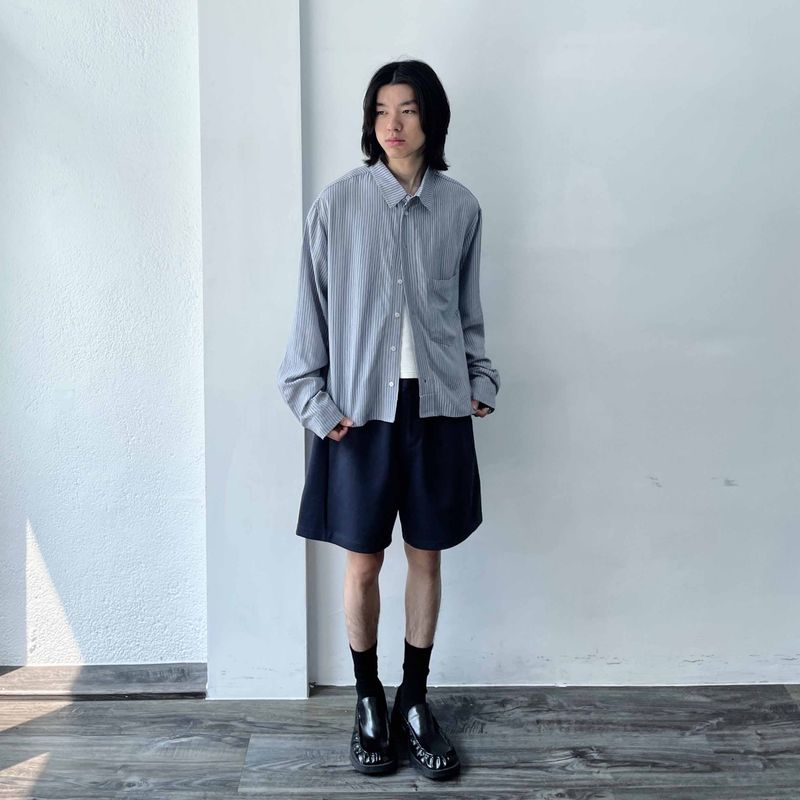 3D Paneled Scuba Knit Shorts