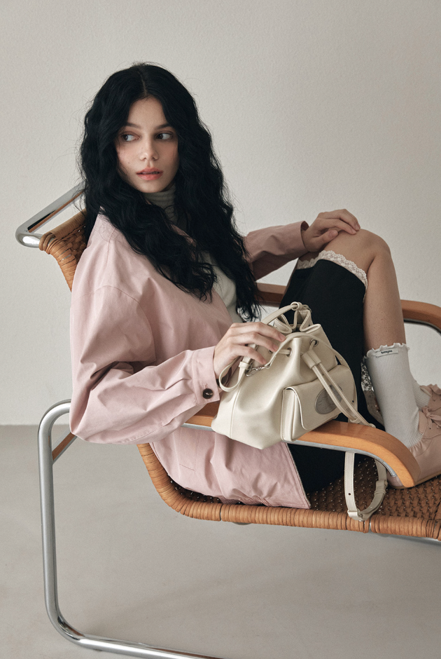 Luna Bucket Bag Ivory