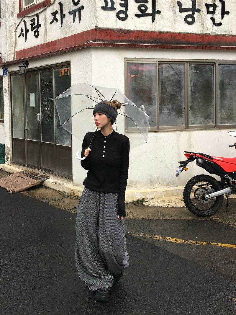 [Ritcore MADE] Striped Terry Wide Pants (3c)