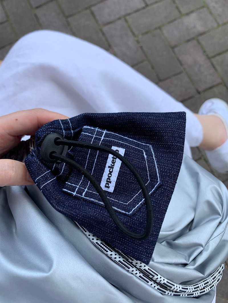 ppocketto keyling pouch - denim