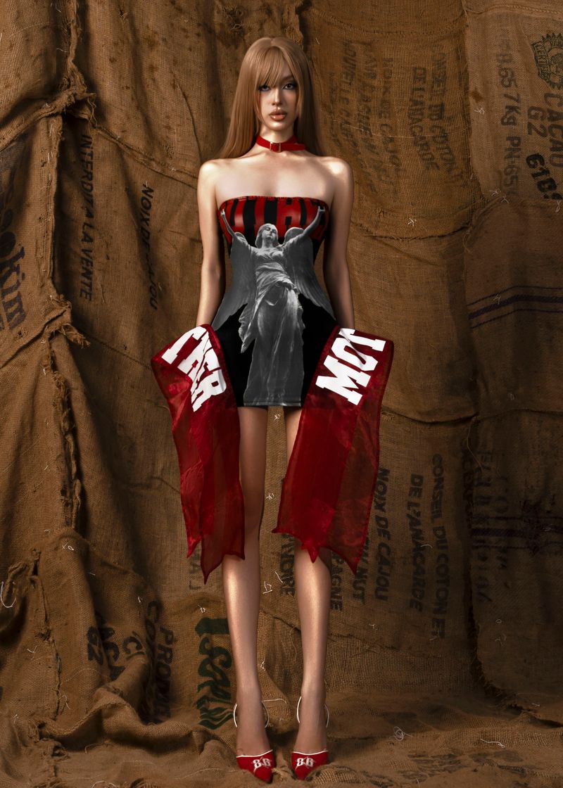 TATICHU（タティチュ）の「Mother Printed Strapless Dress（Dresses）」