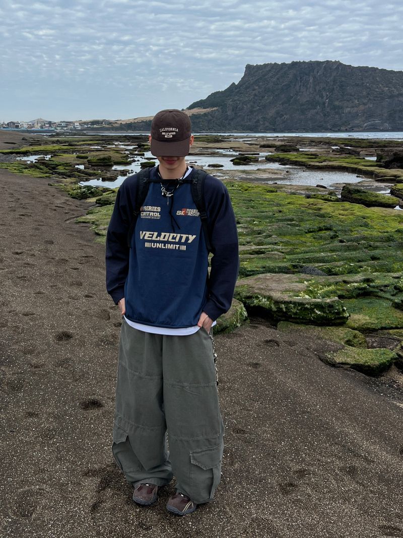 Segmented Panel Cargo Pants (4 Colors)