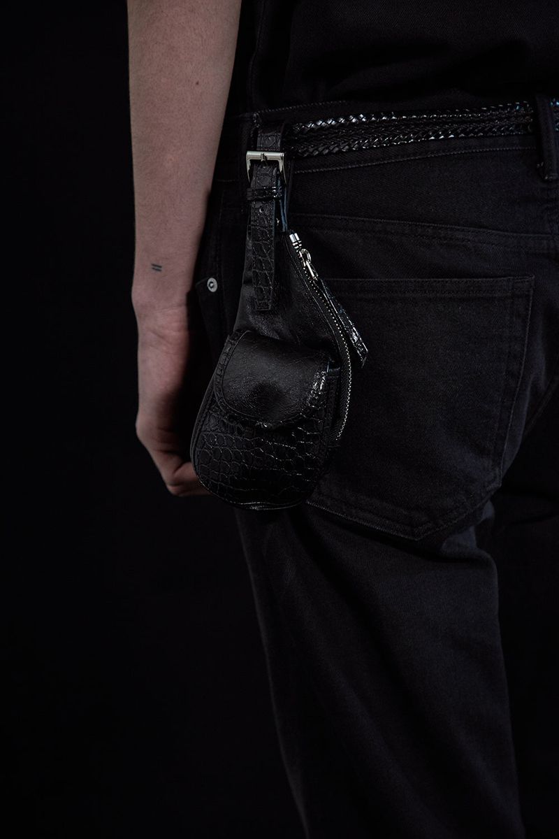 Alligator Leather Belt Case