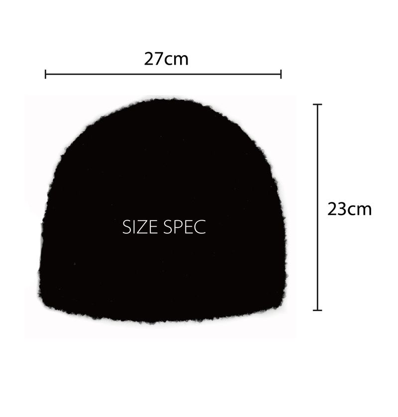 Mushroom Fakefur Beanie - Beige