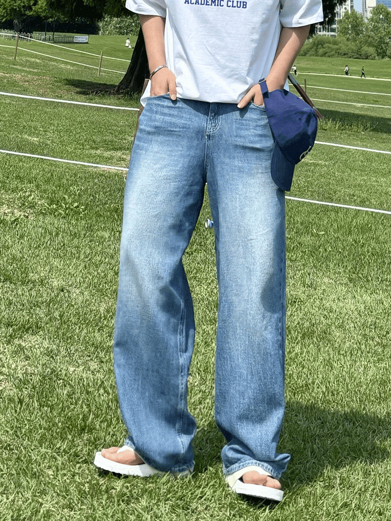 Gonzo Linen Cool Medium Denim Pants