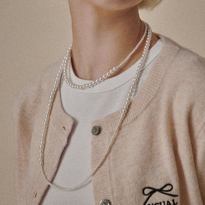 Pearl Layered Long Necklace