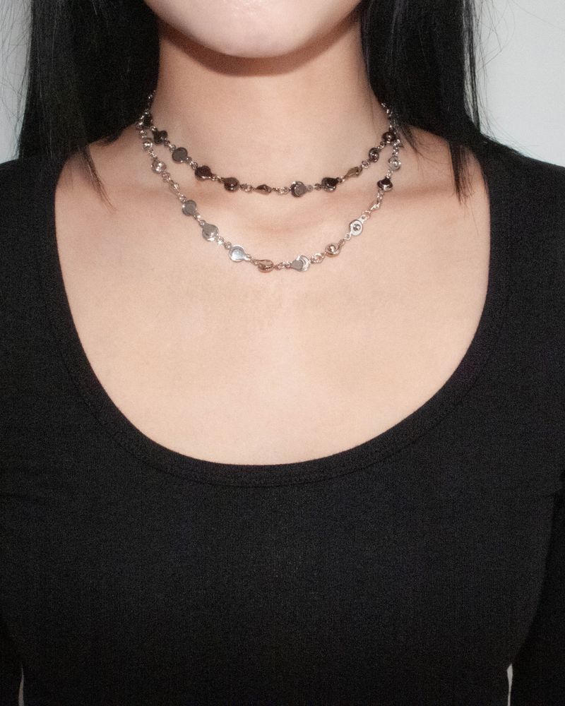 [MADE]  black open close necklace