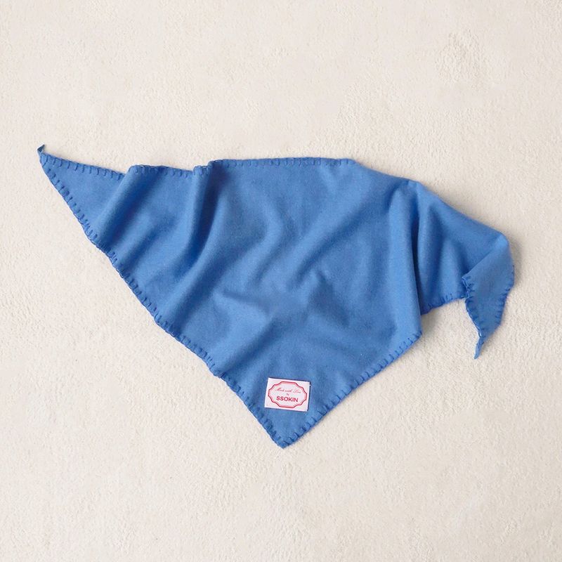 SSOKIN（ソキン）の「Wool Stitch Hair Scarf_Blue（Hair Accessories）」