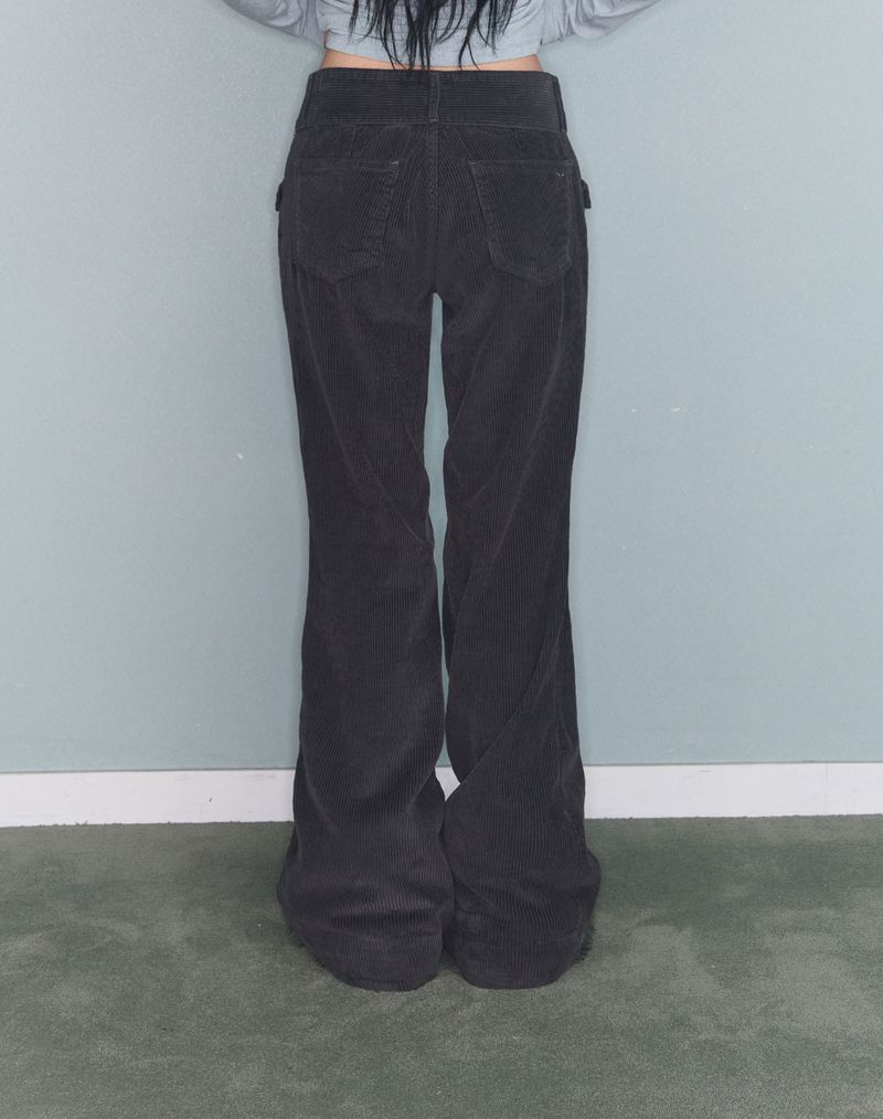 FLOWER LOW CODUROY PT CHARCOAL